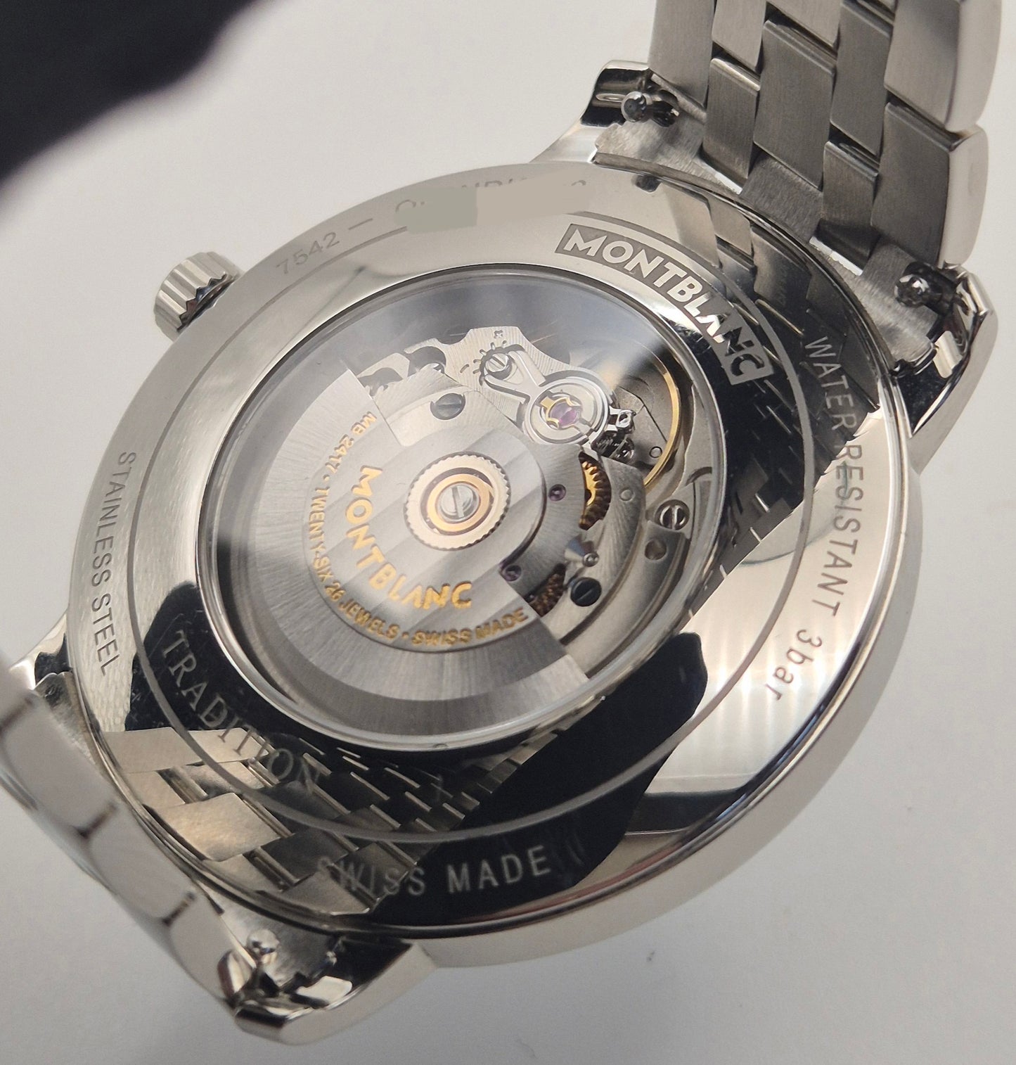 Montblanc Tradition 131275 40mm Blue wave dial Box & Papers