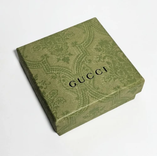 Gucci jewellery box hesian pouch with earing board