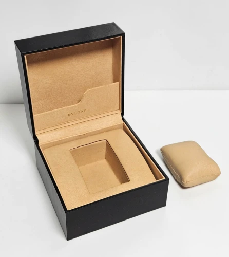 BVLGARI Watch box black leather