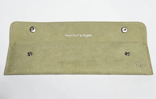 Van Cleef & Arpels 8.5" long beige bracelet / watch pouch