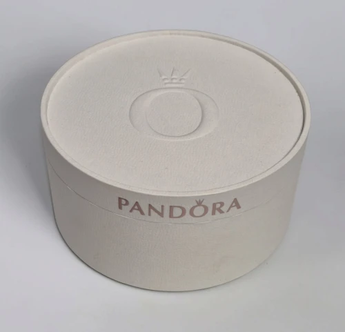 Pandora Jewellery case white circle for charms and bracelet
