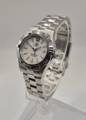 TAG Heuer Aquaracer WAF1414 28mm Mother of Pearl dial Box & Papers