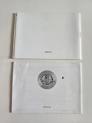 Omega Instruction manual 1993 Seamaster Professional Diver 03090170
