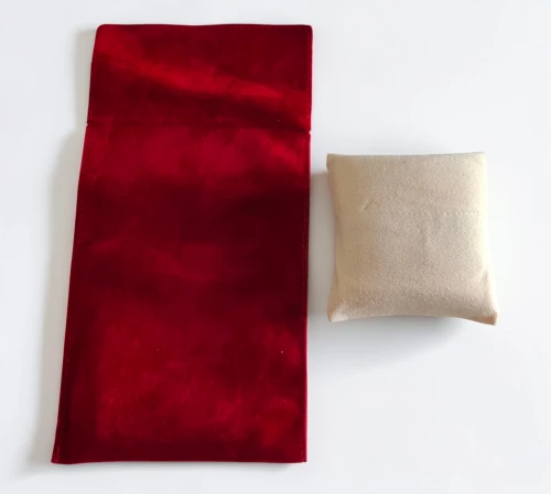 Cartier watch pouch XL red velvet travel pouch with cushion