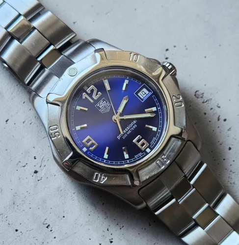 TAG Heuer 2000 Exclusive WN1112-0 Blue dial Box & Papers 2007