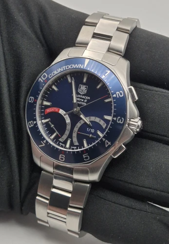 TAG Heuer Calibre S CAF7110 Regatta Blue dial Box & Papers 2014