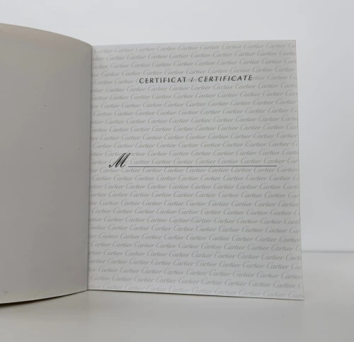 Cartier Instruction manual & guarantee papers PCWA4184 / PCWA4183