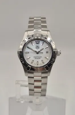 TAG Heuer Aquaracer WAF1414 28mm Mother of Pearl dial Box & Papers