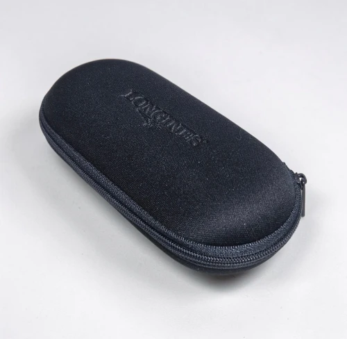 Longines watch case Navy blue zip case foam protection