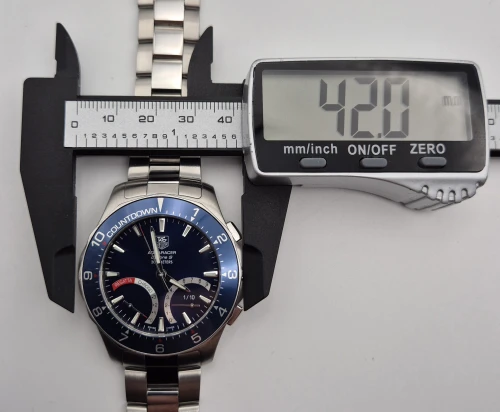 TAG Heuer Calibre S CAF7110 Regatta Blue dial Box & Papers 2014