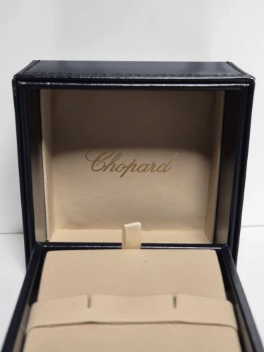 Chopard Earring / Cuflinks box 94001-0010 blue leather with outer box