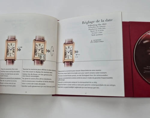 Cartier Instruction manual & guarantee papers PCWA0396