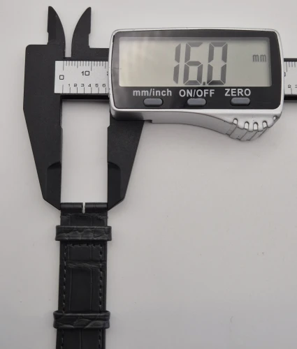 Cartier OEM Grey Alligator leather strap 18mm x 16mm Semimat KD8NBM18