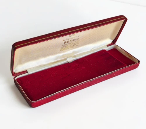Vintage Garrard watch box Red by Appointment to H.M the Queen Goldsmiths & Crown Jewellers