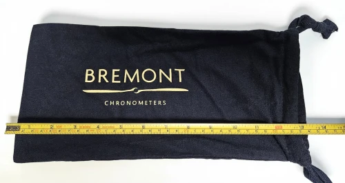 Bremont blue fabric box sleeve / cloth bag