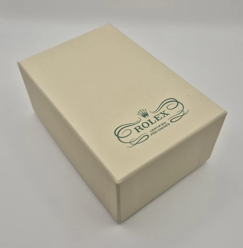 Rolex CPO Cream leather travel case with outer box, Cream Wallet & Swing tag circa 2022