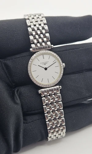 Longines La Grande Classique L4.204.0 Factory diamond bezel Box & Papers 2016
