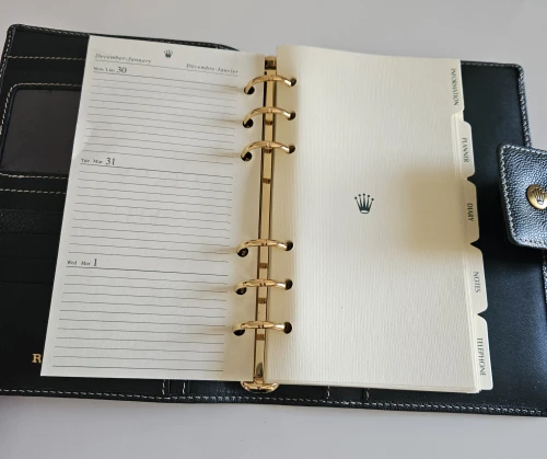 Rolex 2003 Leather Planner / Diary with box