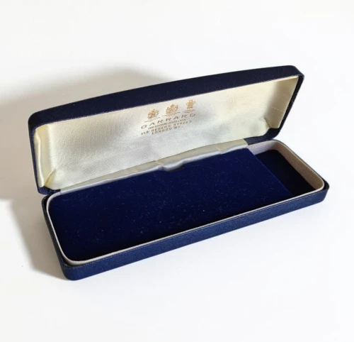 Vintage Garrard watch box Blue Regent street Circa 1970s-1990s