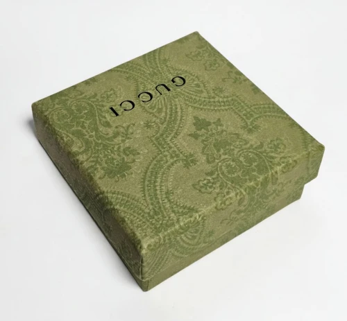 Gucci jewellery box hesian pouch with earing board