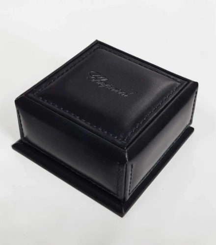 Chopard ring box 94001-0050 small size blue leather with outer box