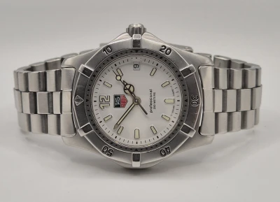 TAG Heuer Professional WK1211 White dial Box & Papers 2001