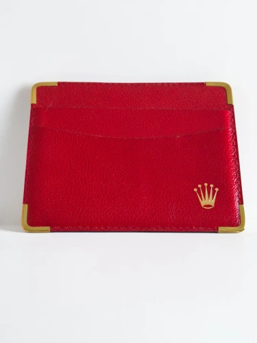 Vintage Rolex embroidered box 60.01.2 Red leather with outer box & wallet Circa 1980s for 69178