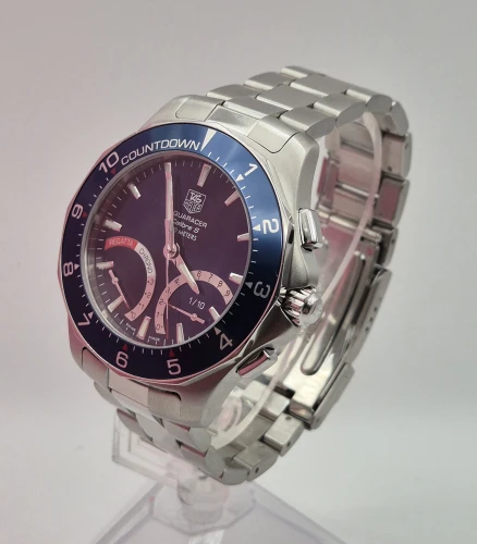 TAG Heuer Calibre S CAF7110 Regatta Blue dial Box & Papers 2014