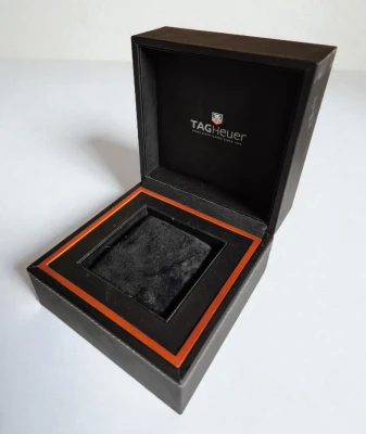 TAG Heuer Black square box Circa 2005-2010 Black Inner lining