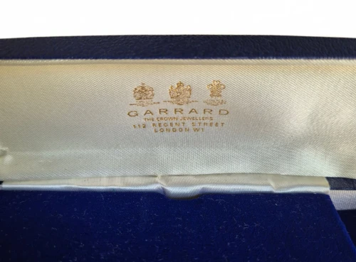 Vintage Garrard watch box Blue Regent street Circa 1970s-1990s