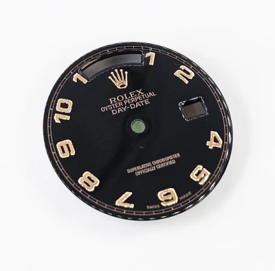 Rolex Day Date 36mm Dial Black with Rose gold numbers 118205 / 118235