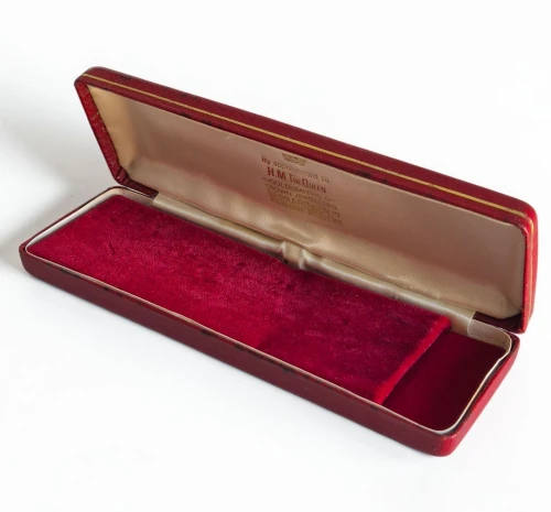 Vintage Garrard watch box Red by Appointment to H.M the Queen Goldsmiths & Crown Jewellers