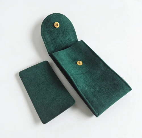 Rolex Suede service pouch green suede