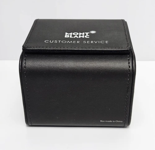 Montblanc watch travel case black PU Leather case UK Service center case