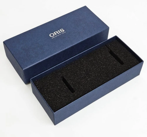 ORIS service / travel case 2022+ Blue foam insert with recycled cardboard sleeve
