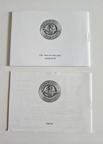 Omega Instruction manual 1999 03090250M & Service center booklet