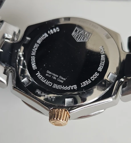 TAG Heuer Link WBC1350 Bi-colour 32mm Quartz 18ct Gold bezel & Mother of Pearl dial