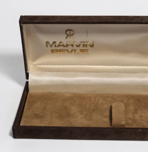 Vintage Marvin Revue 9.5" long suede watch box