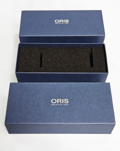 ORIS service / travel case 2022+ Blue foam insert with recycled cardboard sleeve