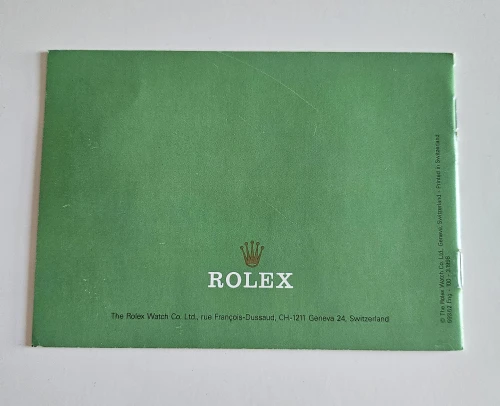 Rolem Datejust manual 1998 593.52 Eng - 100 - 3.1998