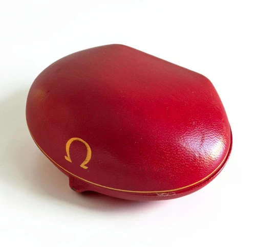 Vintage Omega Clam shell watch box Circa 1950s -1960s with outer box