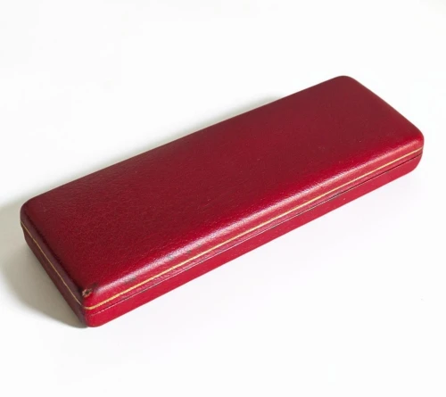 Vintage Garrard watch box Red by Appointment to H.M the Queen Goldsmiths & Crown Jewellers
