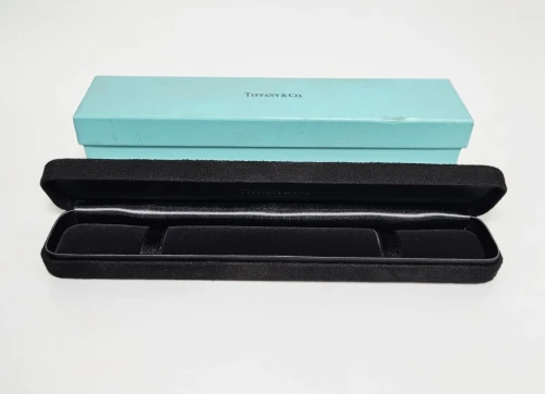 Tiffany & Co 8" Long bracelet box Dark blue