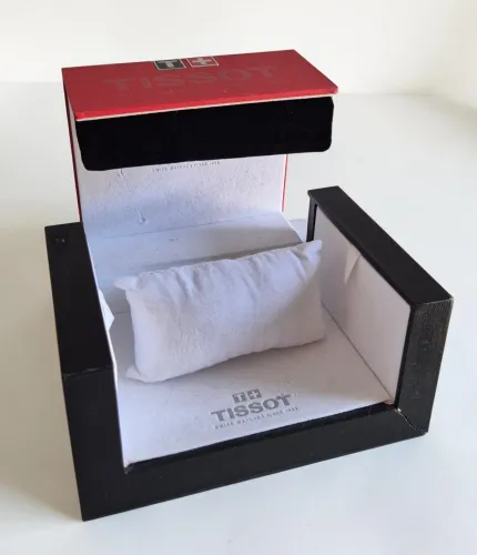 Tissot watch box circa 2000s - 2018 Red rectangle with white inner
