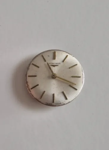 Longines 410 movement 17 Jewel manual wind with silver tone dial & hands