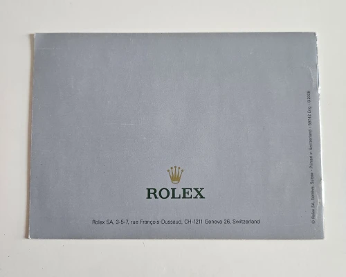 Rolex Explorer Manual 2008 597.42 Eng - 8.2008