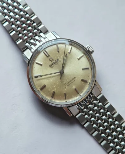 Omega Seamaster De Ville 14765 61SC Automatic watch Champagne patina dial Circa 1961