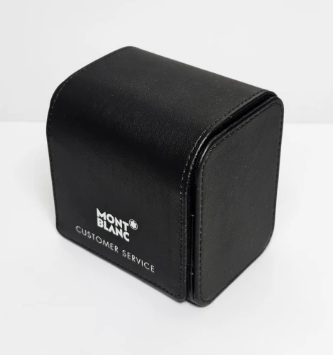 Montblanc watch travel case black PU Leather case UK Service center case