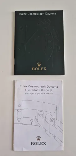 Rolex Cosmograph Daytona 2003 manual & accessory set 555.02 Eng - 11.2003