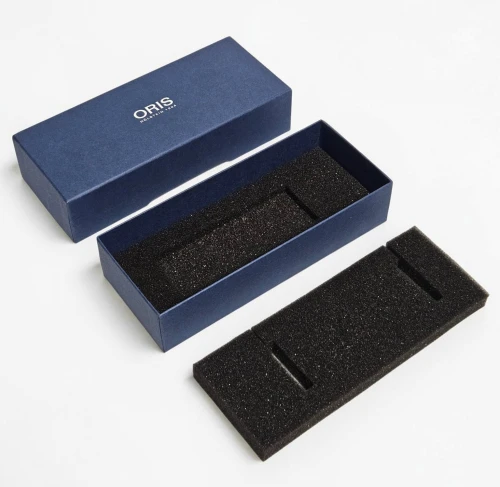 ORIS service / travel case 2022+ Blue foam insert with recycled cardboard sleeve